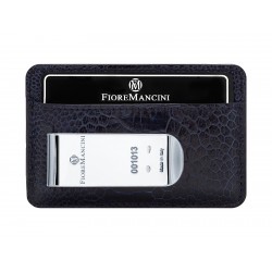Baionetta/Credit Cards Holder - Ostrich Night Blue (Lucido)