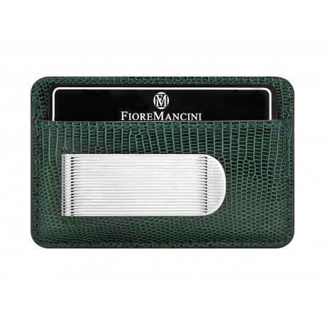 Baionetta/Credit Cards Holder - Lizard Green (Rigato)