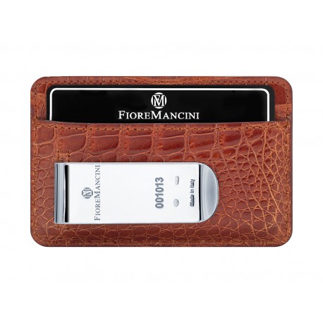 Baionetta/Credit Cards Holder - Alligator Gloss Honey (Lucido)
